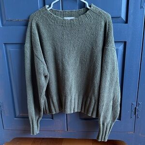 J. Crew Marina Olive Textured Sweater